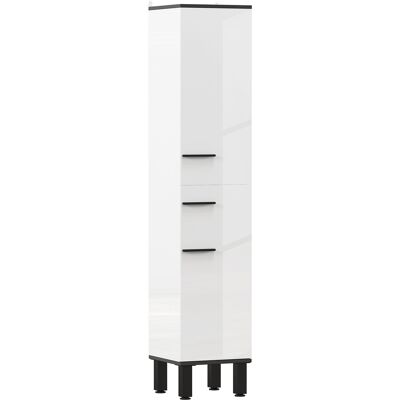 OEM Armario Alto De Baño Con Cajón 2 Puertas Y Estantes Ajustable Mueble Auxiliar De Baño Anti-vuelco 34x32x170 Cm Blanco OEM Armario Alto De Baño Con Cajón 2 Puertas Y Estantes Ajustable Mueble Auxiliar De Baño Anti-vuelco 34x32x170 Cm Blanco