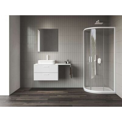 Ravak Blix Ii - Cabina De Ducha Cuarto De Círculo Nblcp4, 90x90 Cm, Blanco Mate/vidrio Transparente 3bm70e00z1 Ravak Blix Ii - Cabina De Ducha Cuarto De Círculo Nblcp4, 90x90 Cm, Blanco Mate/vidrio Transparente 3bm70e00z1