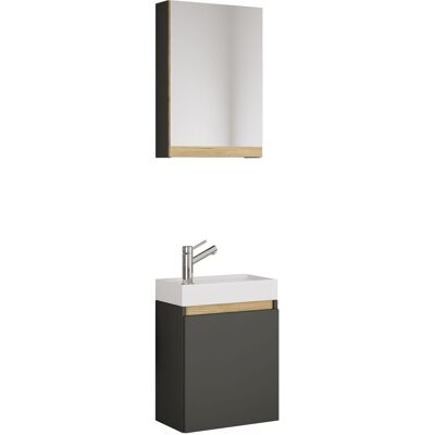 Armario De Baño, Inodoro De Invitados, Lavabo, Cosila 113x41x22 - Vcm Armario De Baño, Inodoro De Invitados, Lavabo, Cosila 113x41x22 - Vcm