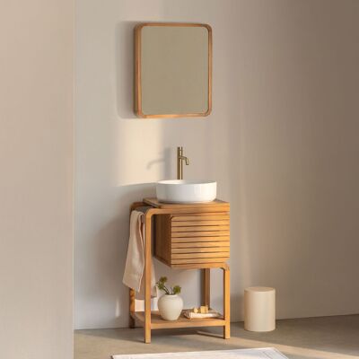 Conjunto De Mueble De Baño En Madera De Teca Bradley Sklum Conjunto De Mueble De Baño En Madera De Teca Bradley Sklum