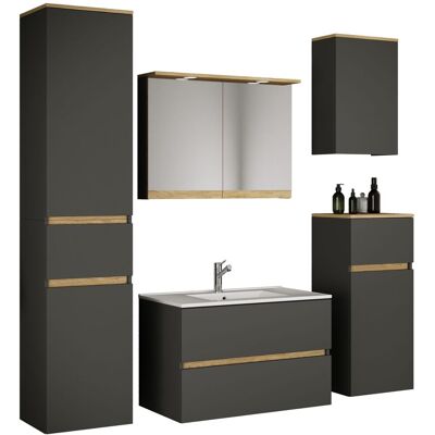 Conjunto De Muebles De Baño Con Lavabo Cosila-i 81 180x161x47 - Vcm Conjunto De Muebles De Baño Con Lavabo Cosila-i 81 180x161x47 - Vcm