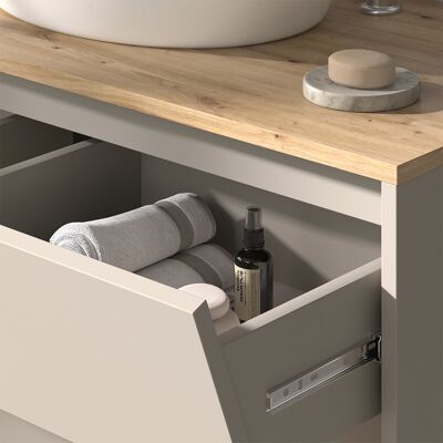 Mueble Bajo Lavabo Edelin, Cachemira, 100 X 50 Cm Con 2 Cajones, Vicco Mueble Bajo Lavabo Edelin, Cachemira, 100 X 50 Cm Con 2 Cajones, Vicco