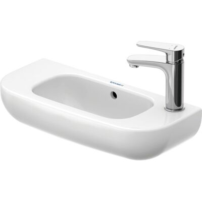 Lavabo Duravit D-Code - 1 orificio de grifo, rebosadero, blanco brillante - Lavabo Lavabo Duravit D-Code - 1 orificio de grifo, rebosadero, blanco brillante - Lavabo