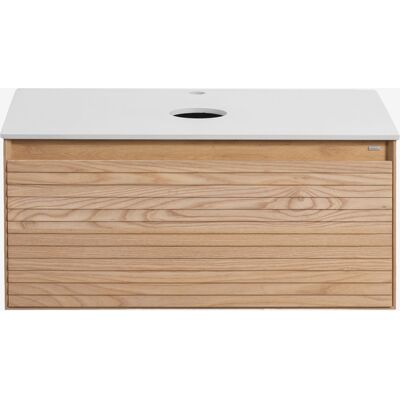 Sklum Tedrik - Madera de Fresno - Conjunto de Mueble de Baño Sklum Tedrik - Madera de Fresno - Conjunto de Mueble de Baño
