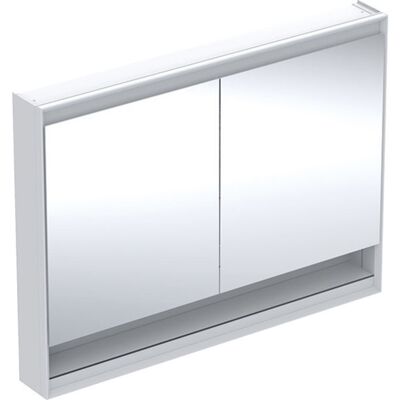 Gabinete Espejo LED Geberit Blanco / Aluminio - 120x90cm - IP44 Gabinete Espejo LED Geberit Blanco / Aluminio - 120x90cm - IP44