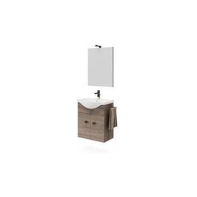 MARCA Mobile Bagno Zaffiro 2a 55 Noce Americano MARCA Mobile Bagno Zaffiro 2a 55 Noce Americano