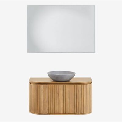 Sklum - Conjunto De Mueble De Baño En Madera De Mango Analis Sklum - Conjunto De Mueble De Baño En Madera De Mango Analis