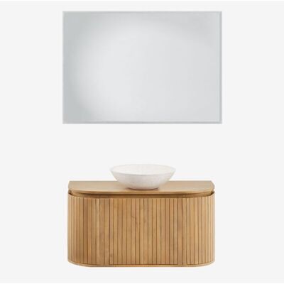 Sklum - Conjunto De Mueble De Baño En Madera De Mango Analis Sklum - Conjunto De Mueble De Baño En Madera De Mango Analis