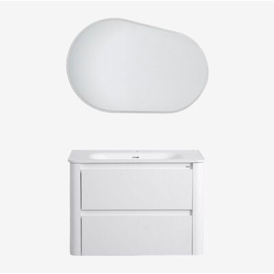 Sklum - Conjunto De Mueble De Baño En Madera Con Lavabo Integrado Egerton Sklum - Conjunto De Mueble De Baño En Madera Con Lavabo Integrado Egerton
