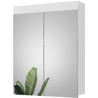 Armario Con Espejo Para Baño Luna, Blanco, 60 X 77 Cm, Vicco Armario Con Espejo Para Baño Luna, Blanco, 60 X 77 Cm, Vicco