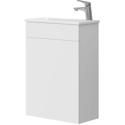 Vicco - Conjunto De Muebles De Baño Amadeo, Blanco, 2 Partes, Con Lavabo Vicco - Conjunto De Muebles De Baño Amadeo, Blanco, 2 Partes, Con Lavabo