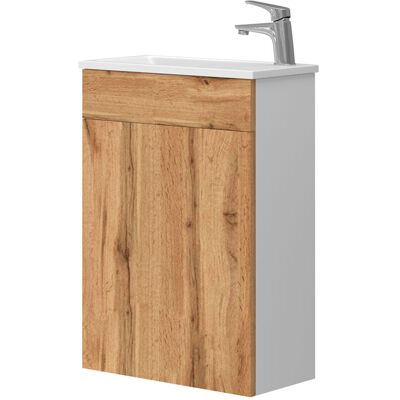 Vicco - Conjunto De Muebles De Baño Amadeo, Roble Dorado, 2 Partes, Con Lavabo Vicco - Conjunto De Muebles De Baño Amadeo, Roble Dorado, 2 Partes, Con Lavabo
