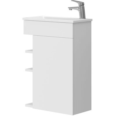 Vicco - Conjunto De Muebles De Baño Amadeo, Blanco, 2 Partes, Con Lavabo Vicco - Conjunto De Muebles De Baño Amadeo, Blanco, 2 Partes, Con Lavabo