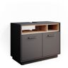 Vicco - Mueble bajo Beatrice antracita/roble