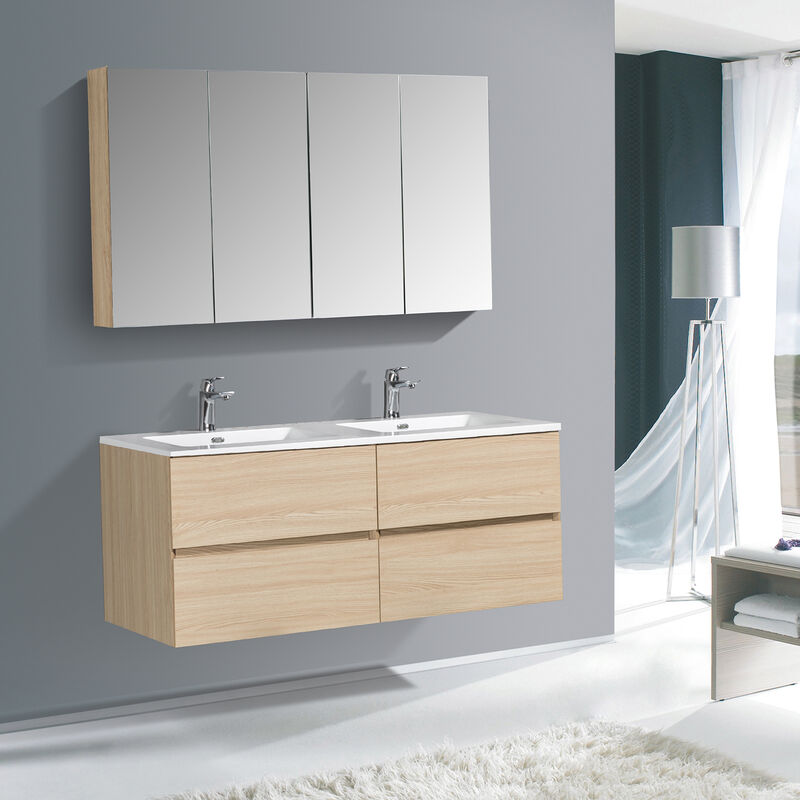 Bernstein - Conjunto de muebles de baño edge 1300 - disponible en diferentes colores - armario con espejo y mueble de almacenamiento