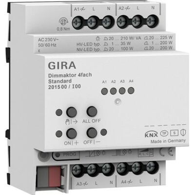 Gira Dimmaktor 4-f. REG KNX Secure - Dimmaktor Gira Dimmaktor 4-f. REG KNX Secure - Dimmaktor