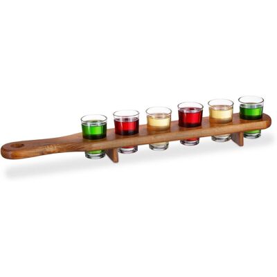 Relaxdays - Set de 18 chupitos - Marrón - 4 cl - Barware Set Relaxdays - Set de 18 chupitos - Marrón - 4 cl - Barware Set