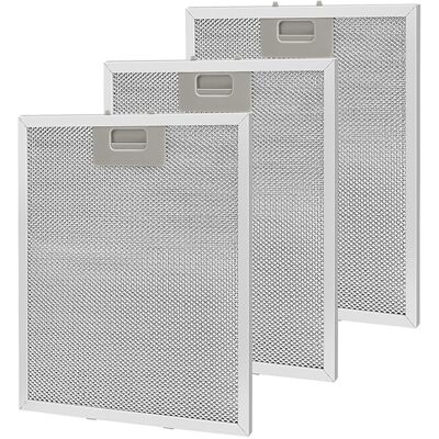 OEM Filtro A Grasa - Metal - 305,5 Mm X 267,5 Mm - Para Campana Extractora - 3 Unidades OEM Filtro A Grasa - Metal - 305,5 Mm X 267,5 Mm - Para Campana Extractora - 3 Unidades