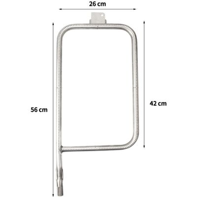 OEM 65032 Accesorio De Quemador Tubular De Acero Inoxidable De 60,3 Cm Para Parrilla Weber De Las Series Q300, Q320, Q3000 Y Q3200 OEM 65032 Accesorio De Quemador Tubular De Acero Inoxidable De 60,3 Cm Para Parrilla Weber De Las Series Q300, Q320, Q3000 Y Q3200