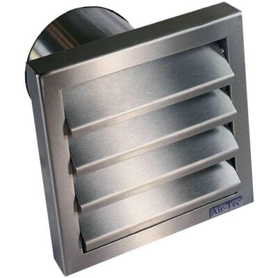 Rejilla de Ventilación de Acero Inoxidable con Válvula Antirretorno - Wallair Rejilla de Ventilación de Acero Inoxidable con Válvula Antirretorno - Wallair