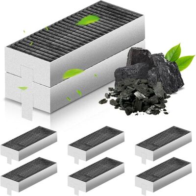 OEM Paquete De 8 Filtros De Carbón Activado Para Campanas Extractoras Con Recirculación – Compatible Con Bosch Hez9vrud0, Siemens Hz9vrcr0, Neff Z821vr0, Gaggenau Ca282111 OEM Paquete De 8 Filtros De Carbón Activado Para Campanas Extractoras Con Recirculación – Compatible Con Bosch Hez9vrud0, Siemens Hz9vrcr0, Neff Z821vr0, Gaggenau Ca282111