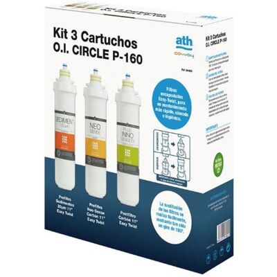 Ath - Kit 3 Cartuchos Recambios Osmosis Circle Ath - Kit 3 Cartuchos Recambios Osmosis Circle