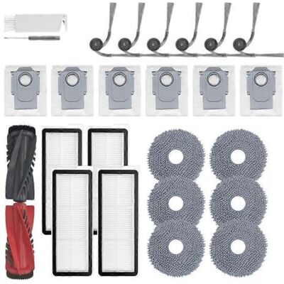 BARKBUSTERS Kit D'Accessoires Qrevo S5v (24 Pièces) Pour Aspirateur Robot Roborock Qrevo S5v/curv/edge : Brosse, Filtre Et Sacs De Lavage. BARKBUSTERS Kit D'Accessoires Qrevo S5v (24 Pièces) Pour Aspirateur Robot Roborock Qrevo S5v/curv/edge : Brosse, Filtre Et Sacs De Lavage.