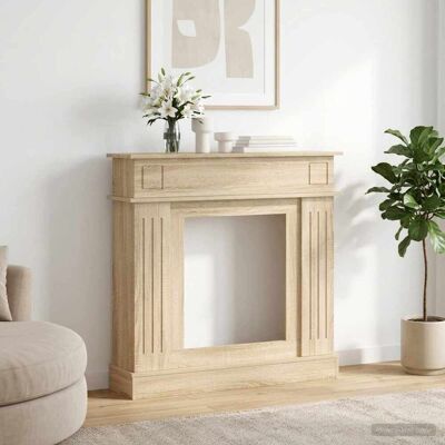 Vidaxl Marco De Chimenea Roble Sonoma 102 X 26 X 100 Cm Vidaxl Marco De Chimenea Roble Sonoma 102 X 26 X 100 Cm