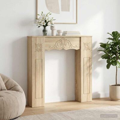 Vidaxl Marco De Chimenea Roble Sonoma 102 X 20 X 102 Cm Vidaxl Marco De Chimenea Roble Sonoma 102 X 20 X 102 Cm