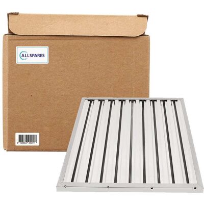 Allspares - Filtro De Láminas Sin Asas Apto Para Campanas Extractoras De Hostelería (tipo A) 500x500x25mm Allspares - Filtro De Láminas Sin Asas Apto Para Campanas Extractoras De Hostelería (tipo A) 500x500x25mm
