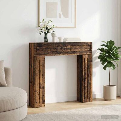 Vidaxl Marco De Chimenea Madera Envejecida 102 X 18 X 100,5 Cm Vidaxl Marco De Chimenea Madera Envejecida 102 X 18 X 100,5 Cm