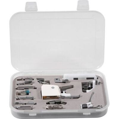 OEM Prensatelas Multifuncional Para Máquinas De Coser Brother, Janome Y Singer, 15 Piezas, Kit De Accesorios OEM Prensatelas Multifuncional Para Máquinas De Coser Brother, Janome Y Singer, 15 Piezas, Kit De Accesorios