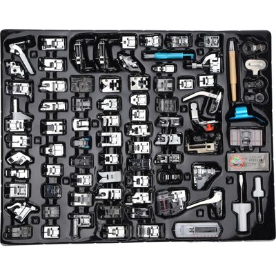 OEM Juego De 82 Prensatelas Para Máquinas De Coser Domésticas, Accesorios Multifuncionales Para El Hogar. OEM Juego De 82 Prensatelas Para Máquinas De Coser Domésticas, Accesorios Multifuncionales Para El Hogar.