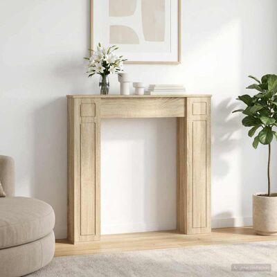Vidaxl Marco De Chimenea Roble Sonoma 100 X 20 X 100 Cm Vidaxl Marco De Chimenea Roble Sonoma 100 X 20 X 100 Cm
