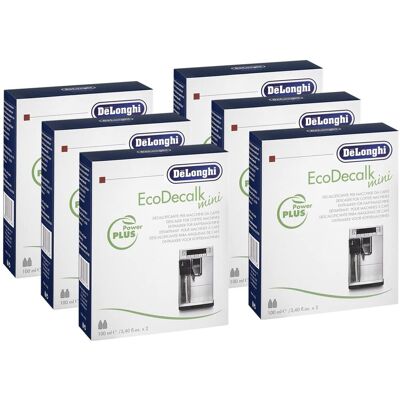 DeLonghi Máquina de Café - 6 Mini Botellas Antical con EcoDecalk DeLonghi Máquina de Café - 6 Mini Botellas Antical con EcoDecalk