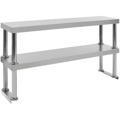 Vidaxl Estante Mesa De Trabajo 2 Niveles Acero Inoxidable 120x30x65 Cm Vidaxl Estante Mesa De Trabajo 2 Niveles Acero Inoxidable 120x30x65 Cm