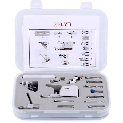 OEM Juego De 15 Prensatelas Para Máquinas De Coser: Accesorios Profesionales De Fácil Instalación Para Brother, Singer, Janome Y Más OEM Juego De 15 Prensatelas Para Máquinas De Coser: Accesorios Profesionales De Fácil Instalación Para Brother, Singer, Janome Y Más