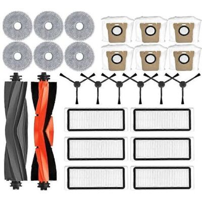 BARKBUSTERS Pour Dreame Bot L20 Ultra / L20 Ultra Pièces De Rechange Et Accessoires : Brosse Latérale Rotative, Filtre Hepa, Lingette De Nettoyage, Sac À Poussière BARKBUSTERS Pour Dreame Bot L20 Ultra / L20 Ultra Pièces De Rechange Et Accessoires : Brosse Latérale Rotative, Filtre Hepa, Lingette De Nettoyage, Sac À Poussière