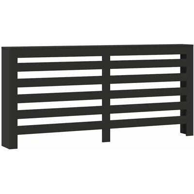 HELLOSHOP26 Cubreradiador Moderno Estante Decorativo Salón 175 X 20 X 82 Cm De Madera Contrachapada Negro 020049790 HELLOSHOP26 Cubreradiador Moderno Estante Decorativo Salón 175 X 20 X 82 Cm De Madera Contrachapada Negro 020049790