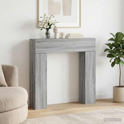 Vidaxl Marco De Chimenea Sonoma Gris 102 X 18 X 100,5 Cm Vidaxl Marco De Chimenea Sonoma Gris 102 X 18 X 100,5 Cm