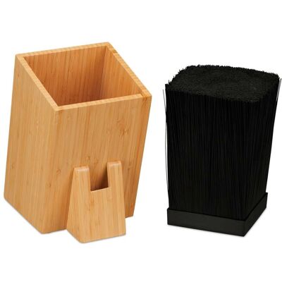 HELLOSHOP26 Bloque De Cuchillos De Bambú Moderno Estilo Depurado Almacenamiento Práctico 25 X 15 X 10 Cm De Bambú Natural 130012901 HELLOSHOP26 Bloque De Cuchillos De Bambú Moderno Estilo Depurado Almacenamiento Práctico 25 X 15 X 10 Cm De Bambú Natural 130012901