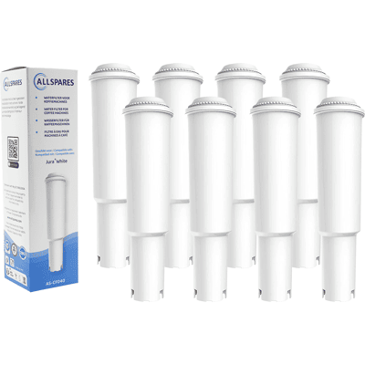 Allspares - Filtro De Agua (8 Unidades) Apto Para Cafeteras Jura Impressa Filtro De Repuesto Para Jura Blanco 60209 Allspares - Filtro De Agua (8 Unidades) Apto Para Cafeteras Jura Impressa Filtro De Repuesto Para Jura Blanco 60209