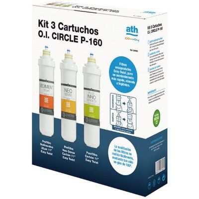 Ath - Kit 3 Cartuchos Recambios Osmosis Circle Ath - Kit 3 Cartuchos Recambios Osmosis Circle