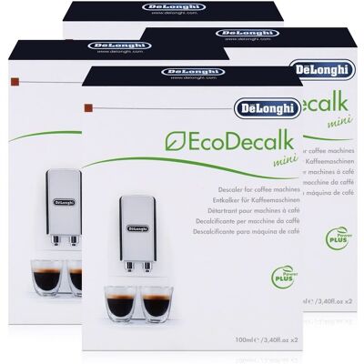 DeLonghi EcoDecalk - Set de 2 piezas de descalcificante para cafeteras y máquinas de espresso DeLonghi EcoDecalk - Set de 2 piezas de descalcificante para cafeteras y máquinas de espresso