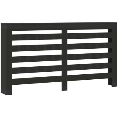 HELLOSHOP26 Cubrerradiador Moderno Práctico Diseño De Lamas 175 X 20 X 82 Cm Madera Noble Contrachapada Negro 020049835 HELLOSHOP26 Cubrerradiador Moderno Práctico Diseño De Lamas 175 X 20 X 82 Cm Madera Noble Contrachapada Negro 020049835