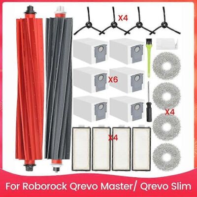 BARKBUSTERS Kit D'Accessoires Pour Pièces De Rechange Pour Aspirateurs Robots Roborock Qrevo Master Et Qrevo Slim BARKBUSTERS Kit D'Accessoires Pour Pièces De Rechange Pour Aspirateurs Robots Roborock Qrevo Master Et Qrevo Slim