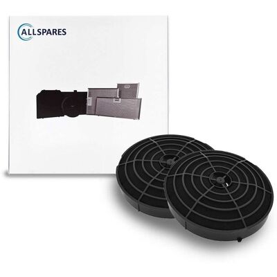 Allspares - Filtro De Carbón De Larga Duración (2 Uds.) Para Campanas Extractoras Compatibles Con Etna Hf2015 Allspares - Filtro De Carbón De Larga Duración (2 Uds.) Para Campanas Extractoras Compatibles Con Etna Hf2015