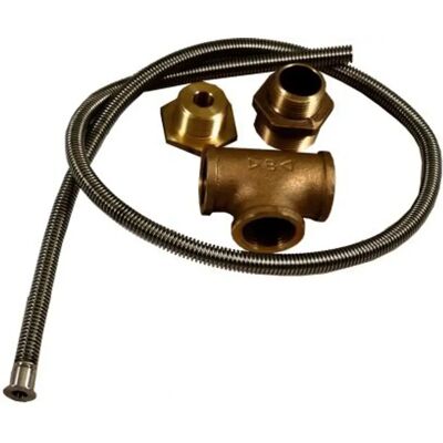 Wolf Modelo 2483915 - Tubería de circulación de agua caliente de acero inoxidable Wolf Modelo 2483915 - Tubería de circulación de agua caliente de acero inoxidable