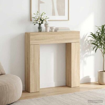Vidaxl Marco De Chimenea Roble Sonoma 102 X 18 X 100,5 Cm Vidaxl Marco De Chimenea Roble Sonoma 102 X 18 X 100,5 Cm