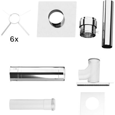 Bosch Accesorio De Evacuación De Gases Fc-set200 Gbsatz Cascada B23p En Chimenea, D:200mm, 7738113214 Bosch Accesorio De Evacuación De Gases Fc-set200 Gbsatz Cascada B23p En Chimenea, D:200mm, 7738113214
